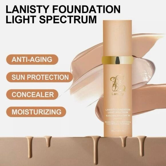 Lanisty 4-in-1 Color Changing Foundation SPF50 Concealer Moisturizer NEW VIRAL!! - Picture 5 of 15